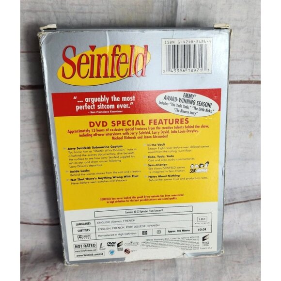 Seinfeld Season 8 DVD – Classic Sitcom Collection, Clean Discs, No Scratches, TV - Picture 2 of 5